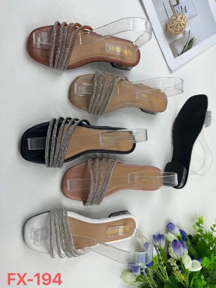 Ladies Glamour Sparkling Balance heel( Wholesale 3 Pairs)